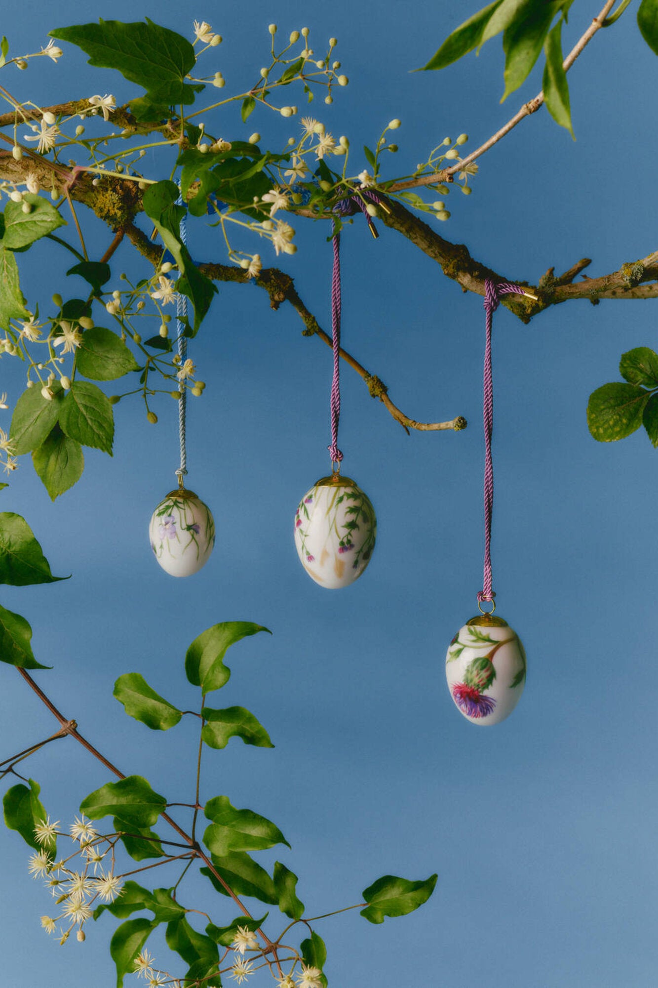 Forårskollektion 2026 æg, tidselblomster - 2 stk